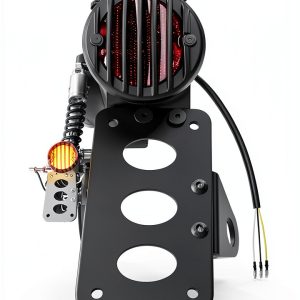 Amazicha LED Motorcycle Rear Tail Light 5W Waterproof Flat Curved 1in-0