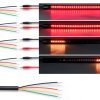 Wiipro Red Tail Light - Waterproof 3.2W Amber Lens Universal Fit-2