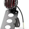 Amazicha LED Motorcycle Rear Tail Light 5W Waterproof Flat Curved 1in-7