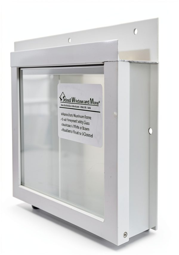 Shed Windows and More 24x27 Aluminum Casement Window White-2