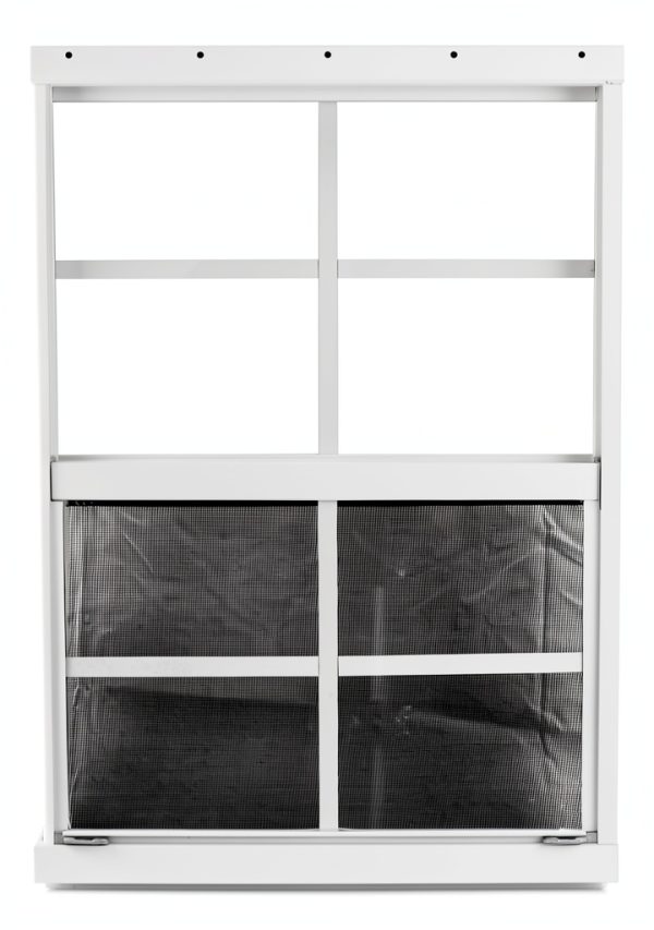 Shed Windows and More 24x27 Aluminum Casement Window White-1