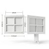 Shed Windows 2pcs 12x12 Inch Tempered Glass Casement Set with Screws-1
