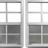 Shed Windows 24" x 36" Black Mount Casement – 2 Pack Tempered Glass-1