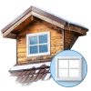 Shed Windows 2pcs 12x12 Inch Tempered Glass Casement Set with Screws-6
