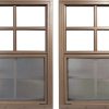 Shed Windows 24" x 36" Black Mount Casement – 2 Pack Tempered Glass-0
