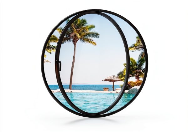 Round Rotating Glass Window Juyphexlon Casement Water Ripple-1