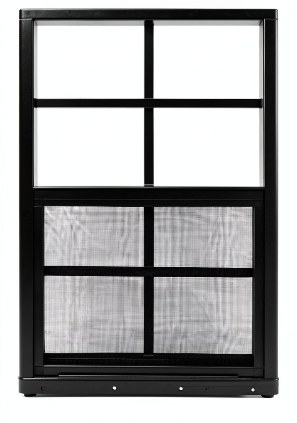 Shed Windows and More 12x18 Black Flush Aluminum Casement Window-0