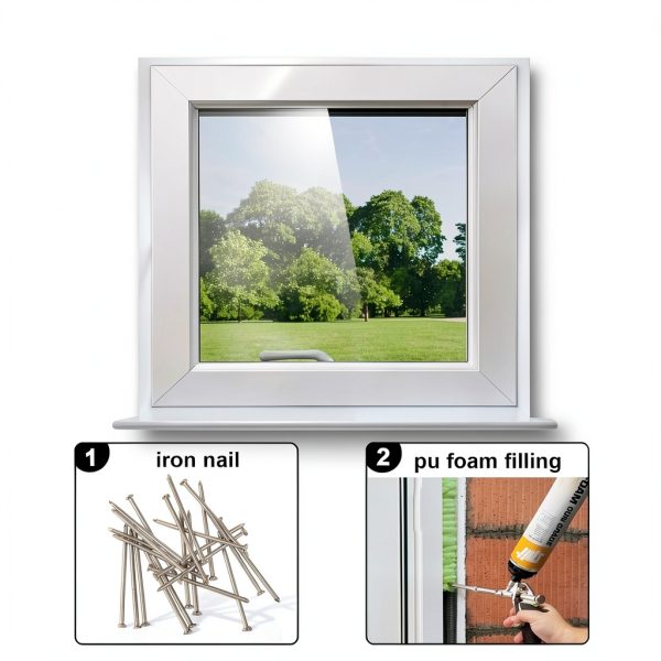 House Window White Casement 36x36 Mesh 4‑Gear Adjustable-8