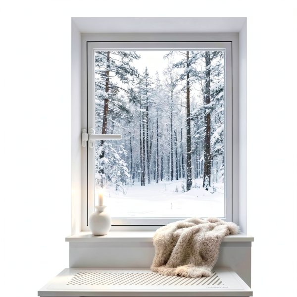 Windows for houses, 360° Rotatable Window, Tempered Glass Embedded Metal Frame Window for House, Garage, Bathroom, Basement, Office (White, 40 * 24in)-1