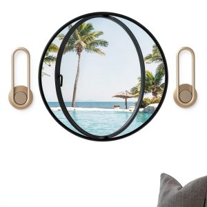 Round Rotating Glass Window Juyphexlon Casement Water Ripple-0