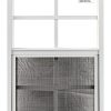 Shed Window 14x21 White J-Channel Safety Glass Casement - Aluminum-0