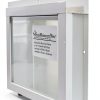 Shed Window 14x21 White J-Channel Safety Glass Casement - Aluminum-2