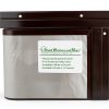Shed Transom Window 10" x 23" Brown Flush Mount Aluminum PVC Design-2