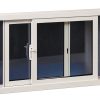 Vinyl Double Slide Basement Window 31.875" W x 15.5" H by Duo-Corp-0