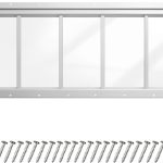 Transom Window AIRGBW Fixed Tempered 10x29in Shed and Garage-0